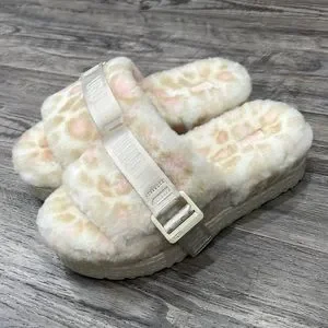 UGG FLUFFITA PANTHER PRINT 22cm サンダル Fluffita Panther